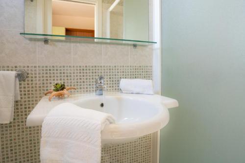 Koupelna v ubytování Hotel Dolomiti