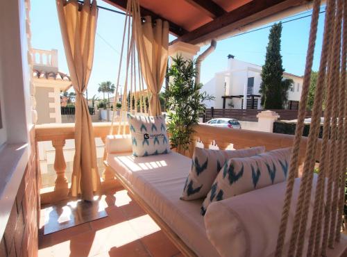 Χώρος καθιστικού στο Villa Colibrí, con piscina privada para 6 personas