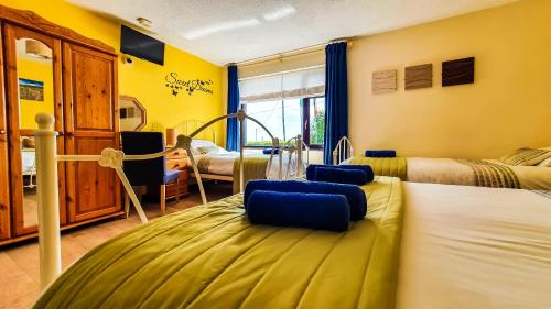 Llit o llits en una habitació de Slieve Elva B&B