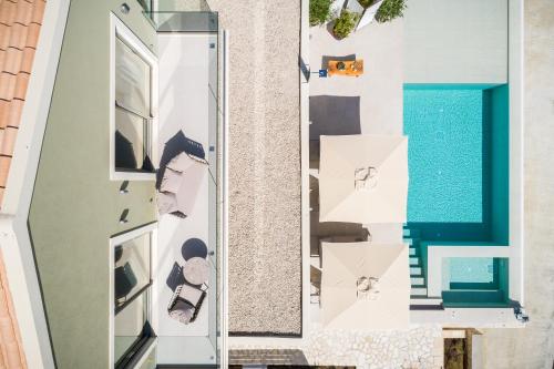 Koupelna v ubytování paleo villas