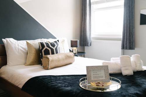 Χώρος καθιστικού στο Bootham Crescent Apartments York