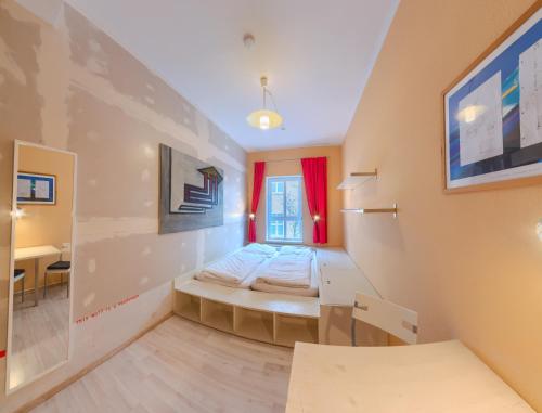 TV a/nebo společenská místnost v ubytování Labyrinth Hostel Weimar