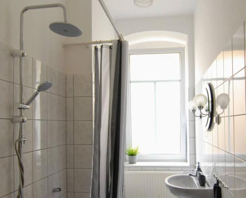 Koupelna v ubytování KLASSIK Design-Luxus-Apartment, Nahe Marktplatz