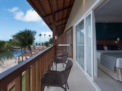 Uma varanda ou terraço em Salinas Maceio All Inclusive Resort