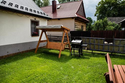 Zahrada ubytování Chatki Nad Potokiem Gronków