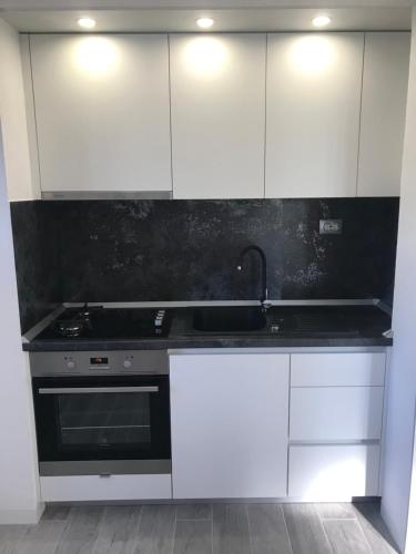 Kuchyň nebo kuchyňský kout v ubytování Hvar Apartments Felix