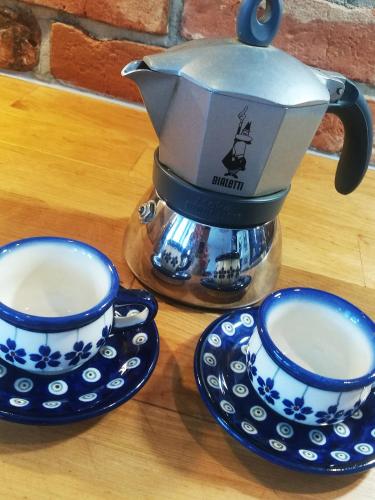 Tetera y cafetera en Przystanek Suwałki