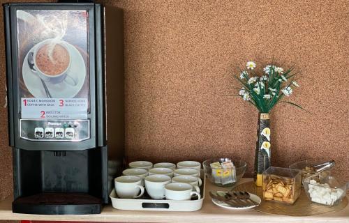 Eco Houseにあるコーヒーまたはお茶