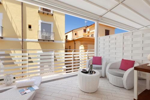 Balkón nebo terasa v ubytování Hotel Tasso Suites & Spa