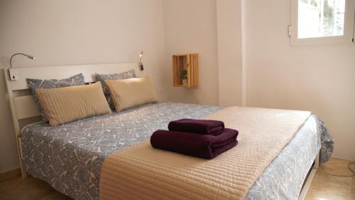 Postel nebo postele na pokoji v ubytování Casa del Almocabar