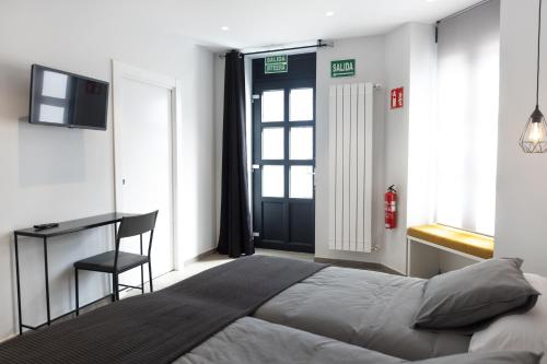 Cama o camas de una habitación en Apartamento Urrizti