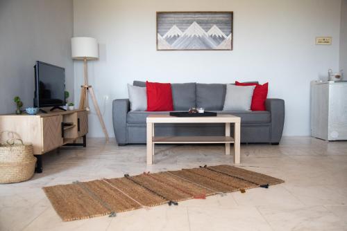 Χώρος καθιστικού στο Rena's Panorama View House