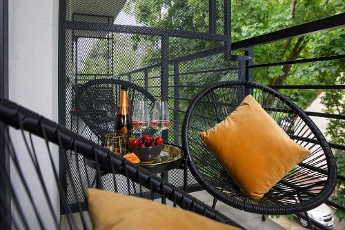 Μπαλκόνι ή βεράντα στο W&K Apartments - Desire Suite - Faktura VAT, Parking
