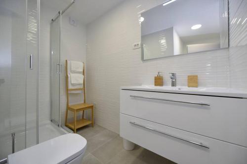 Koupelna v ubytování Apartment in Casa Porta Luna, Gajac, Novalja