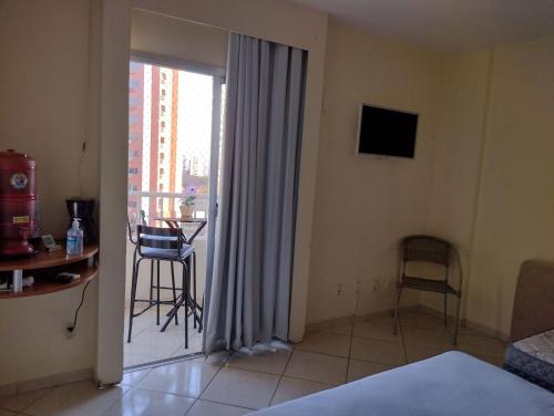 TV a/nebo společenská místnost v ubytování Thermas Place Flat Caldas