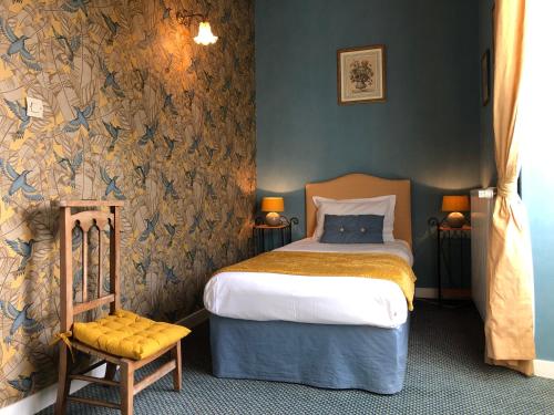 Katil atau katil-katil dalam bilik di Manoir De Vilaines
