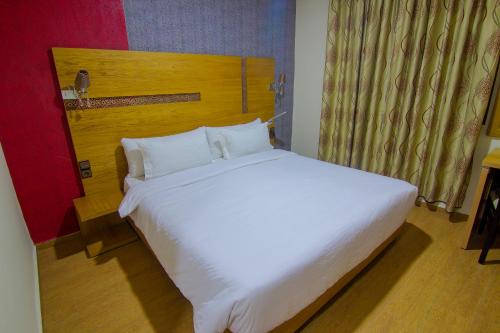 Cama o camas de una habitación en Hotel vallee ziz