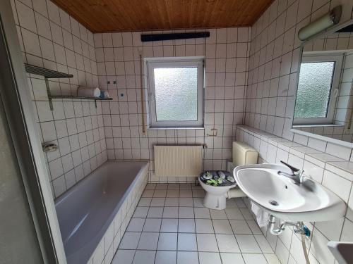 Koupelna v ubytování Holzfeld