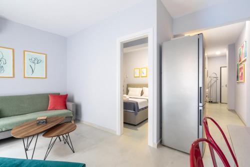 Ein Bett oder Betten in einem Zimmer der Unterkunft Art Central Suites