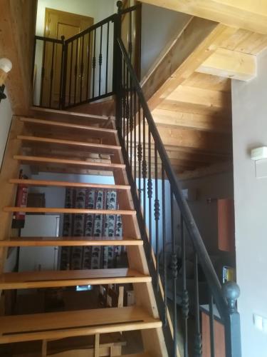 a staircase leading up to the basement of a house at Sierra de Cazorla in Arroyo Frio