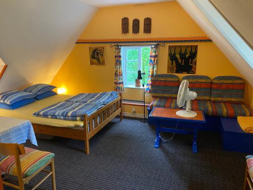 Postel nebo postele na pokoji v ubytování Myrehøj Bed & Breakfast