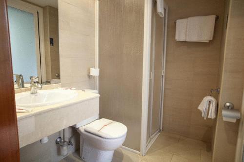 Koupelna v ubytování Hotel Igartza