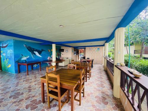 Ecolodge Mar y Rioにあるレストランまたは飲食店