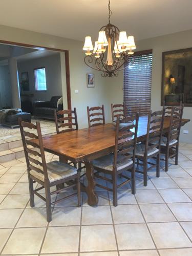 Dining area at the vacation home