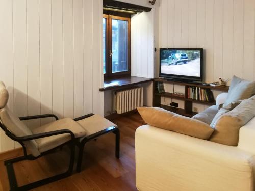 TV a/nebo společenská místnost v ubytování Casa Nossur