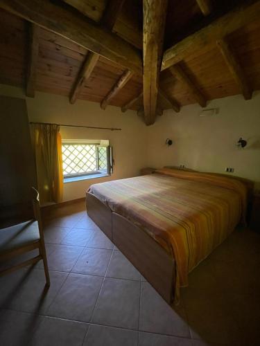 a bedroom with a large bed in a room at Il noceto dell'Etna in Giarre