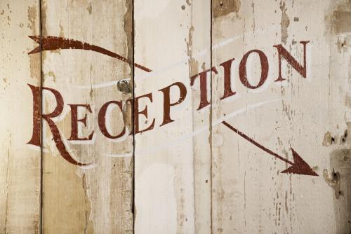a sign on a wall with the word recoration at Bel and The Dragon at Red Lion Wendover in Wendover