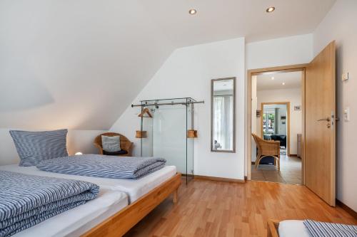 Un pat sau paturi într-o cameră la Ols Berghaus