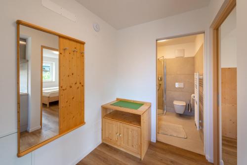 Koupelna v ubytování Haus Stolz