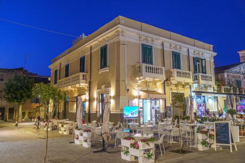The building in which a vendégházakat is located