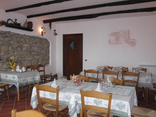 Restoran ili drugo mesto za obedovanje u objektu Agriturismo La Casa Vecchia