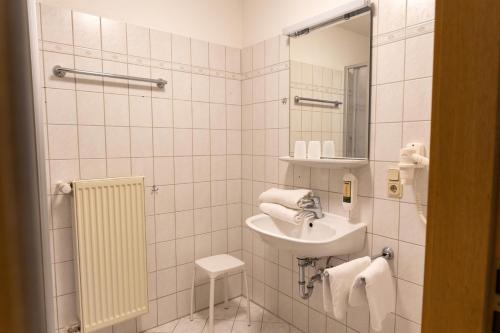 Ett badrum på Haus Sonneck