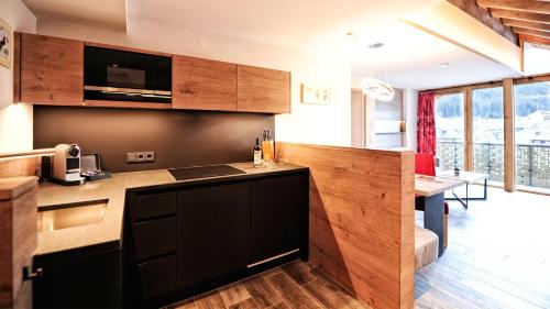 Kuchyň nebo kuchyňský kout v ubytování Hotel Garni Stefanie