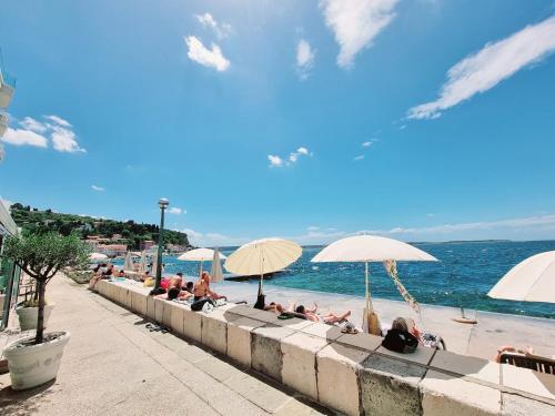 Old Piran Dolphin House by the Beach