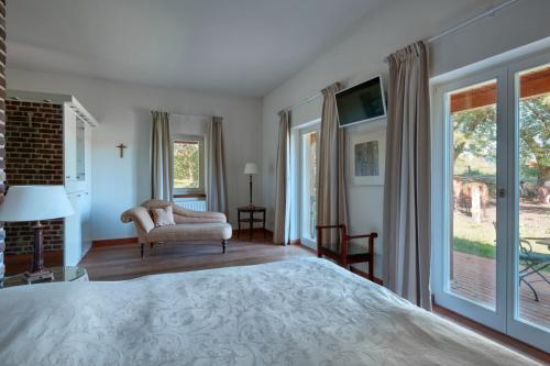Postel nebo postele na pokoji v ubytování Schloss Wissen