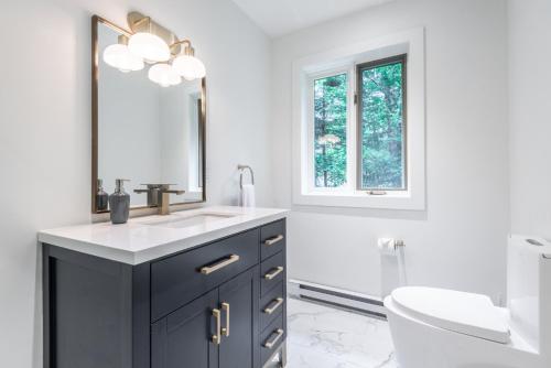 Ένα μπάνιο στο Chalet Chevreuil Zen