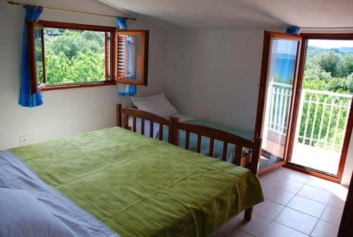 Posteľ alebo postele v izbe v ubytovaní Apartment in Pašman with Seaview, Balcony, Air condition, WIFI (4663-4)