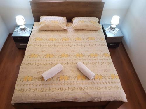 Posteľ alebo postele v izbe v ubytovaní Vila Anis