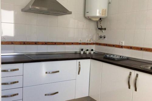 Kuchyň nebo kuchyňský kout v ubytování ÁTICO EN EL CENTRO, terraza 20 m2, garaje, Wi-Fi, AC