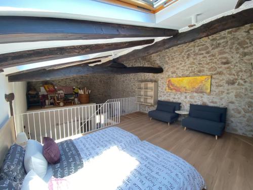 Кровать или кровати в номере Casa Rural Martiamuno Landetxea