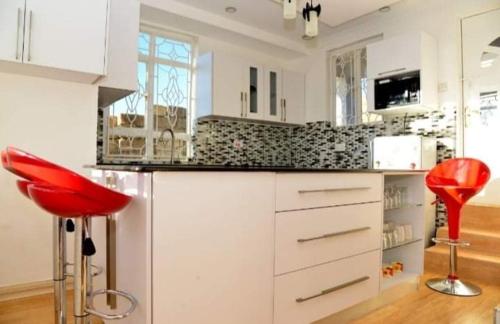 Kuchyň nebo kuchyňský kout v ubytování Twiks Villa