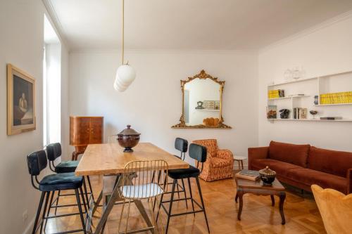 Khu vực ghế ngồi tại Casavignoni luxury apartment with terrace
