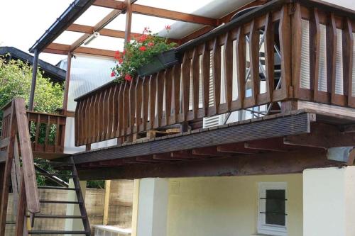 Balkón nebo terasa v ubytování Le Chalet de Hermeton