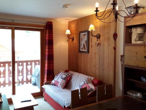 Χώρος καθιστικού στο Appartement cosy à Pelinche, Risoul - 30m²