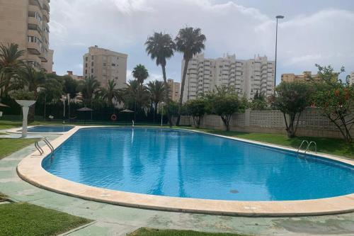 Beach apartment with Pool, Parking, Tennis court, Alicante ...
