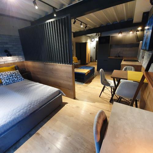 Ruang duduk di Apartamenty Kąpielowa Czarny
